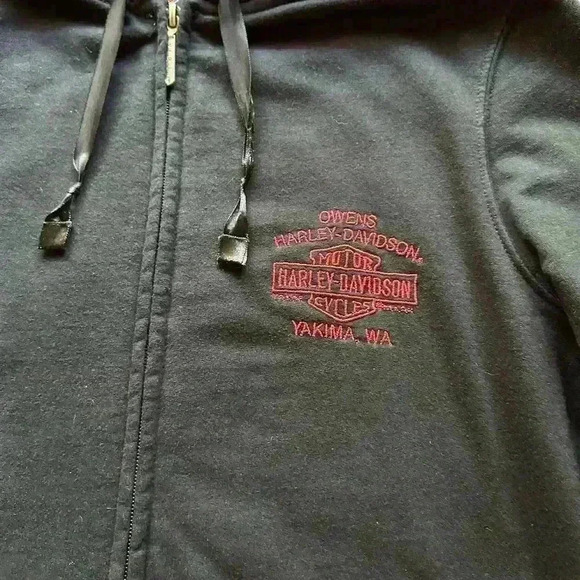 Harley Davidson Motorcycles Y2K Red Sequin Jacket - Picture 9 of 12